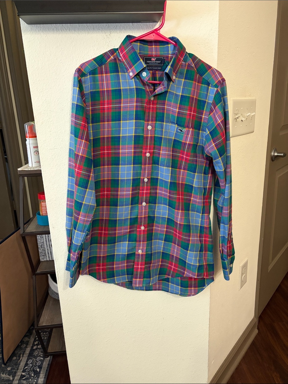 Vineyard Vines Men's Plaid Button-Down Shirt - Blue, Green, Red